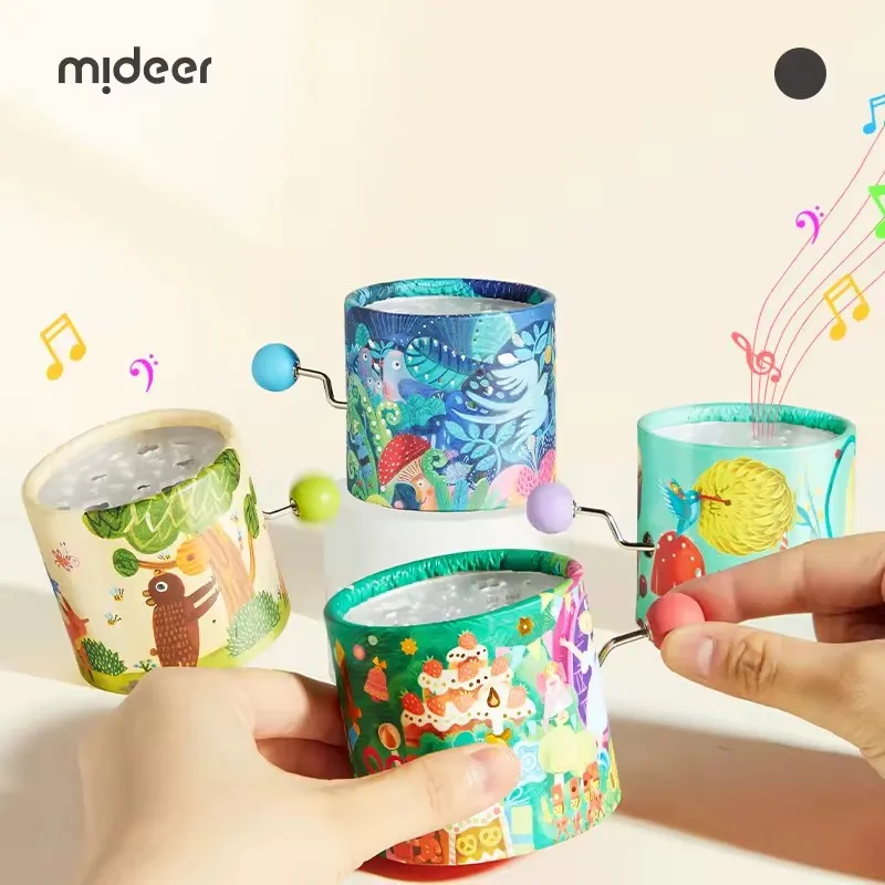 Mideer Fantastic Hand Crank Music Box Manual Winding Mechanical Music Box Children Educational Musical Toy For Kids 3Y+Ki