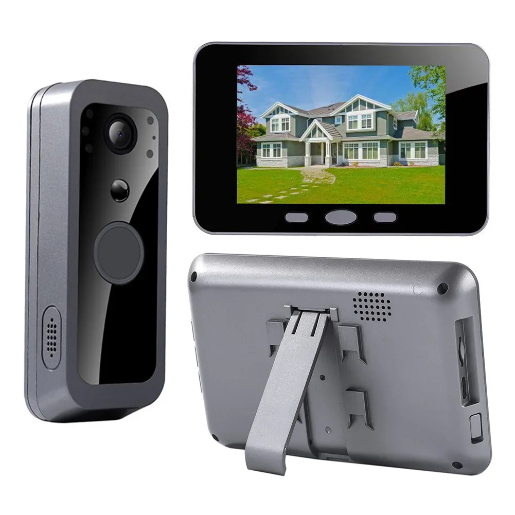 

2.4G Wireless Visual Intercom Doorbell Two Way Voice PIR Motion Detection Infrared Night Vision for Villa House Office Apartment