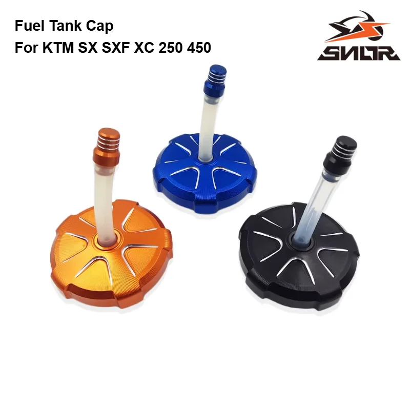 Bouchon de réservoir de carburant en aluminium CNC SNOR avec tube de ventilation pour KTM SX SXF XC 250 450 Motocross