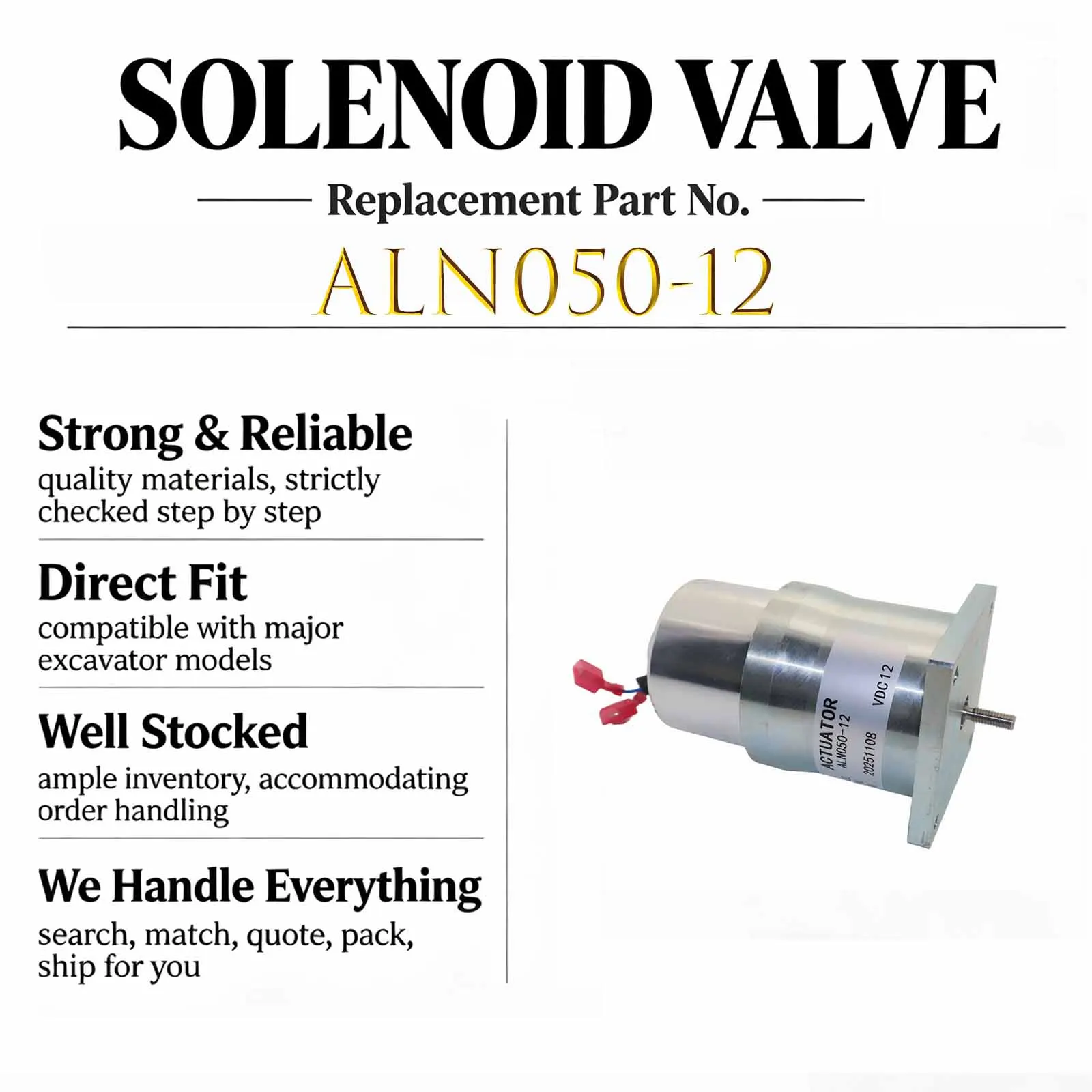 New ALN050-12 12V Generator Actuators For Universal Actuators ALN Series Push Linear Actuators