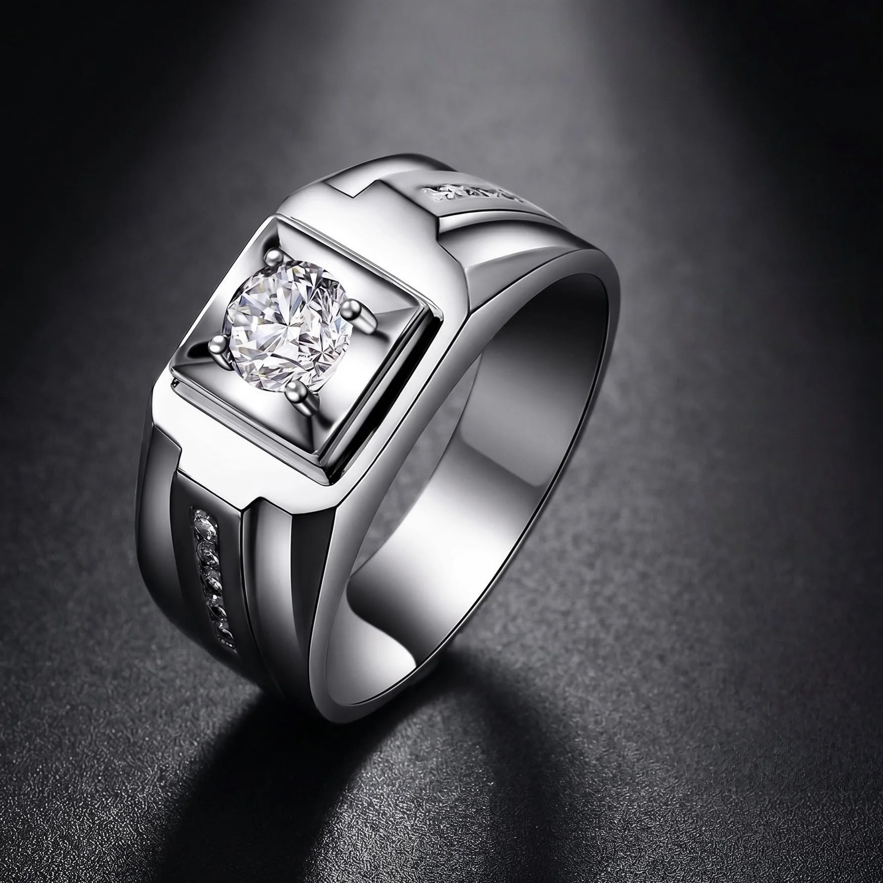 Statement Cocktail Ring - Yeni 925 Ayar Gümüş Erkek Yüzüğü