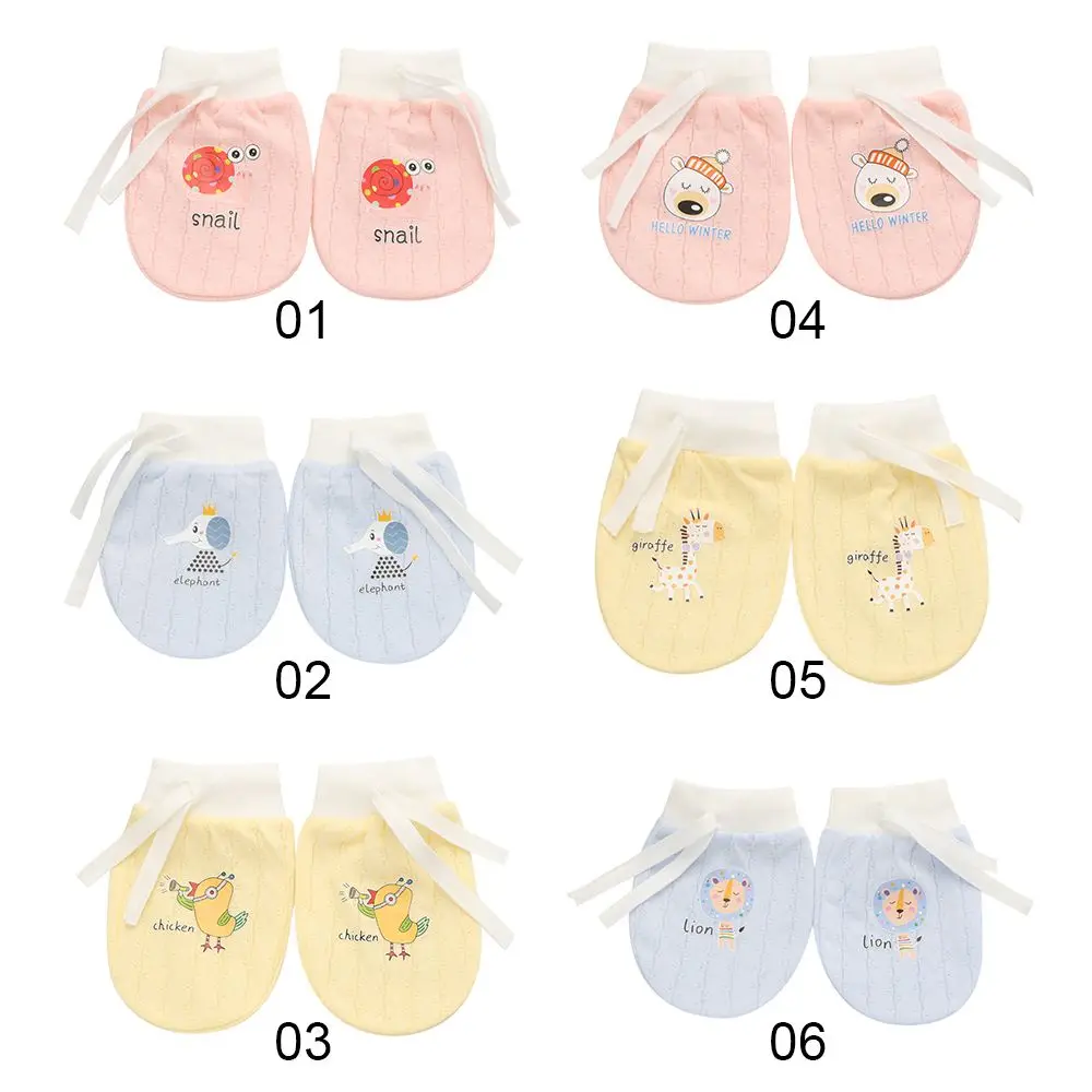 Newborn Baby Anti Scratching Gloves Summer Breathable Protection Face Scratch Mittens Infant Care Product