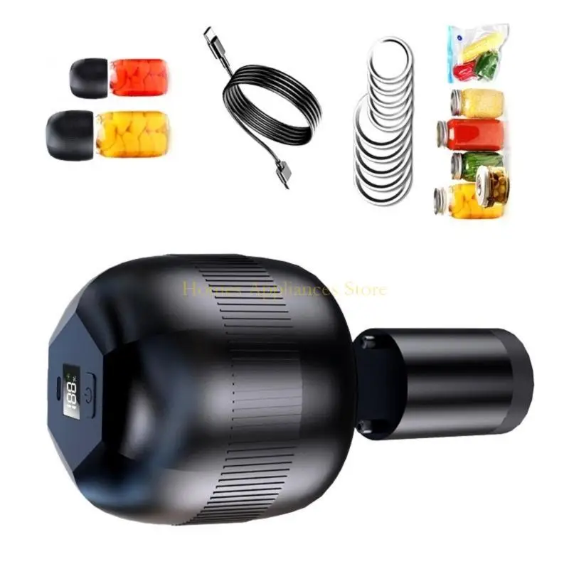 D0AB LCDデジタルディスプレイ真空シーリングマシン電気自動メイソンジャーシーラー