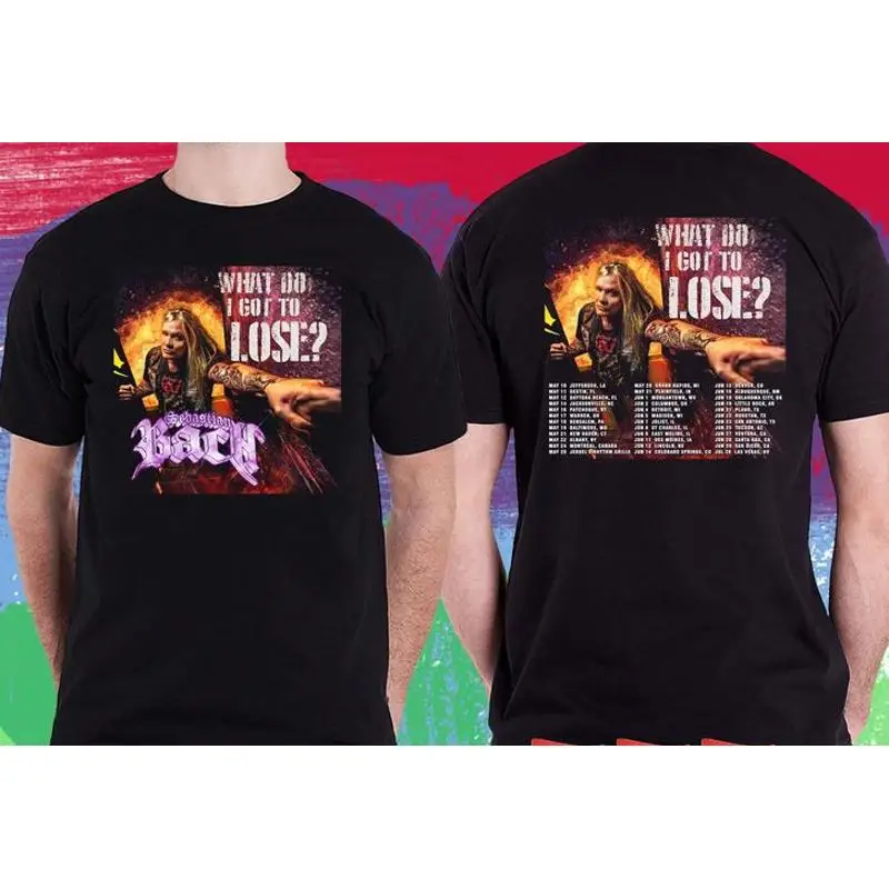 

SEBASTIAN BACH WHAT DO I GOT TO LOSE 2024.SEBASTIAN BACH.ЧЕРНАЯ Футболка