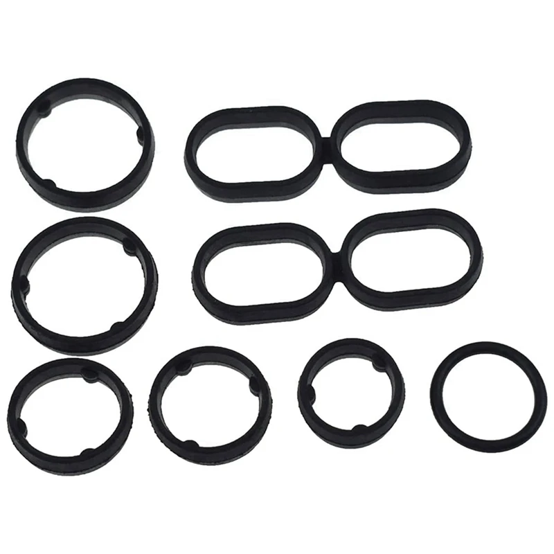 10X Oil Cooler Filter Housing Adapter Washer 68191356AA For Jeep Wrangler Grand Cherokee 2014-2023 Sealing Gasket