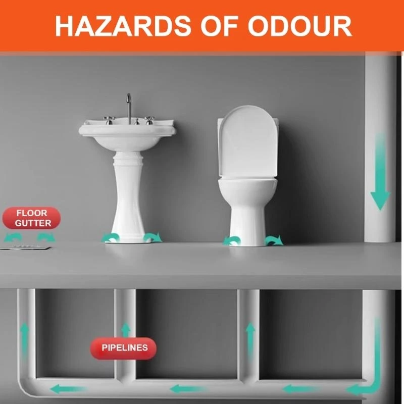547F Upgrades Sink Strainer Household Essential ABS Drain Trap Drain Stop Prevents Odor Spread In Kitchens & Bathrooms