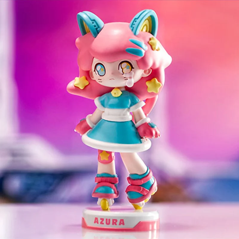 POP MART AZURA Animal Sports Series Anime Action Figure Guess Bag Ornament Beeldjes Home Decor Desktop Poppen Model Meisjes Gift