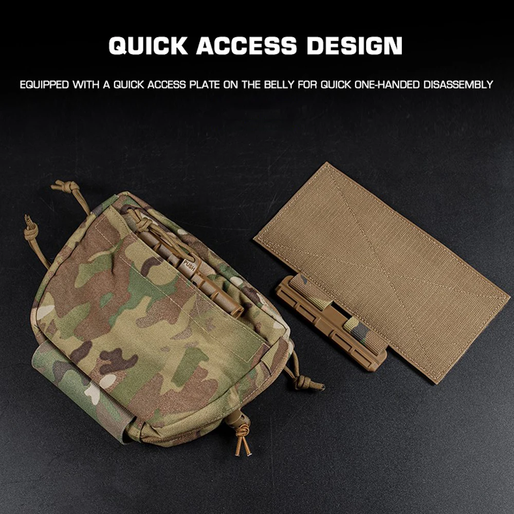 Chaleco táctico subabdominal con bolsa rápida para Airsoft y Paintball - imagen 3