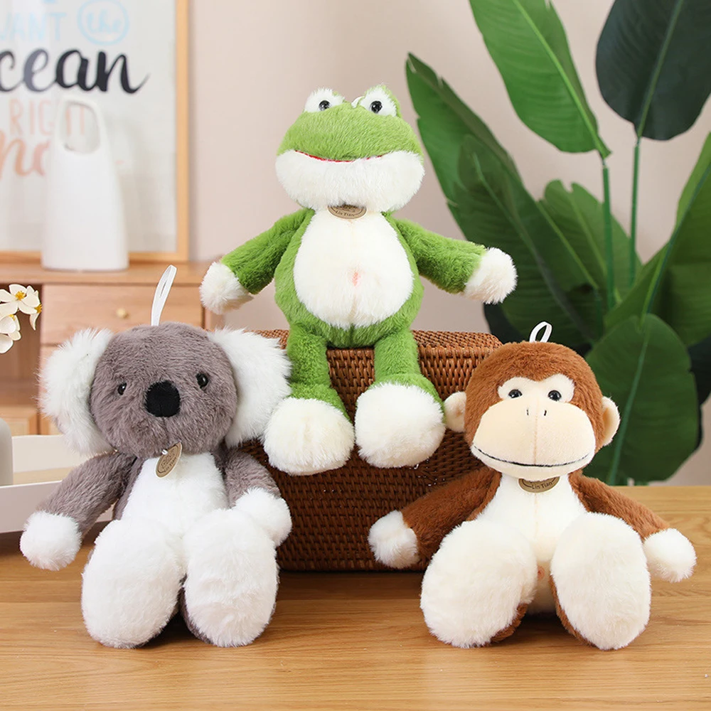 

Jungle Animals Koala Frog Monkey Sloth Elephant Rhino Stuffed Plush Toy Girl Birthday Gift