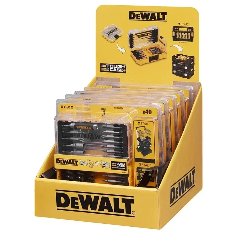 Dewalt DT70734 DT70705 DT70758 Набор сверл по металлу TSTAK со спиральным и плоским сверлом для металлообработки столярных работ и электриков