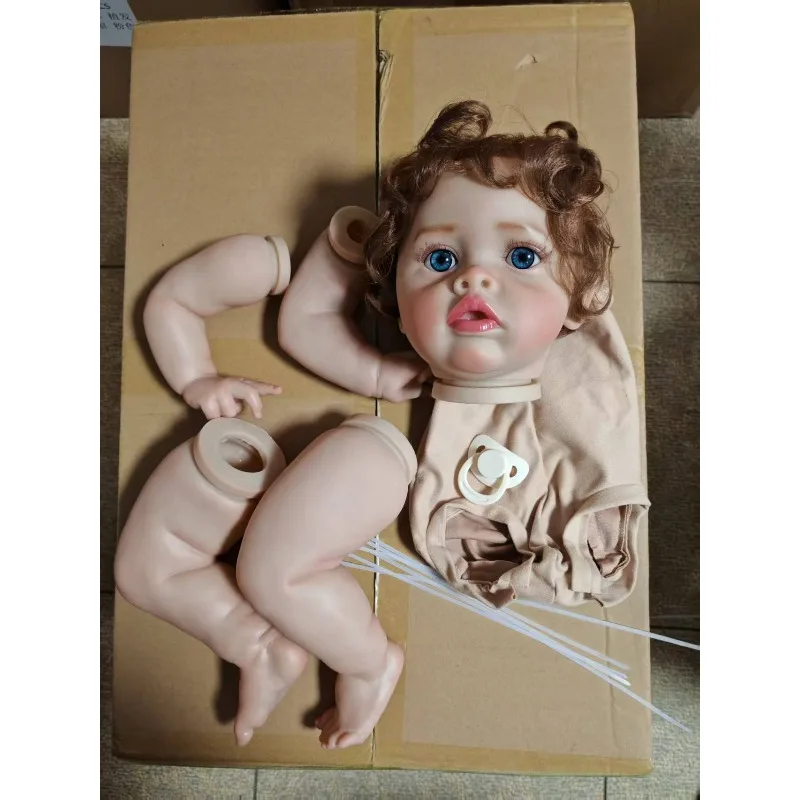 

22nch Unfinished Reborn Doll Kit Benjamin DIY Already Painted Parts with Cloth Body