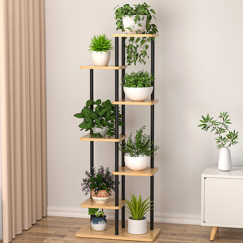 Flower rack indoor household wrought iron floor-to-ceiling multi-layer flower pot rack rack