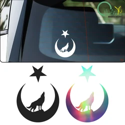 Interesting Wolf and Moon Star Great Turk Turkey Turkish Car Sticker Accessories Car Styling Decal Vinyl PVC