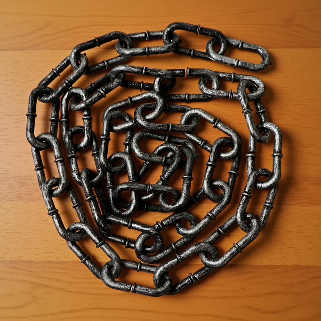 

Plastic Halloween Chain Prop Decorative Fetter for Party Stage Costume Accessory 1M Simulation Layout Halloween Decor