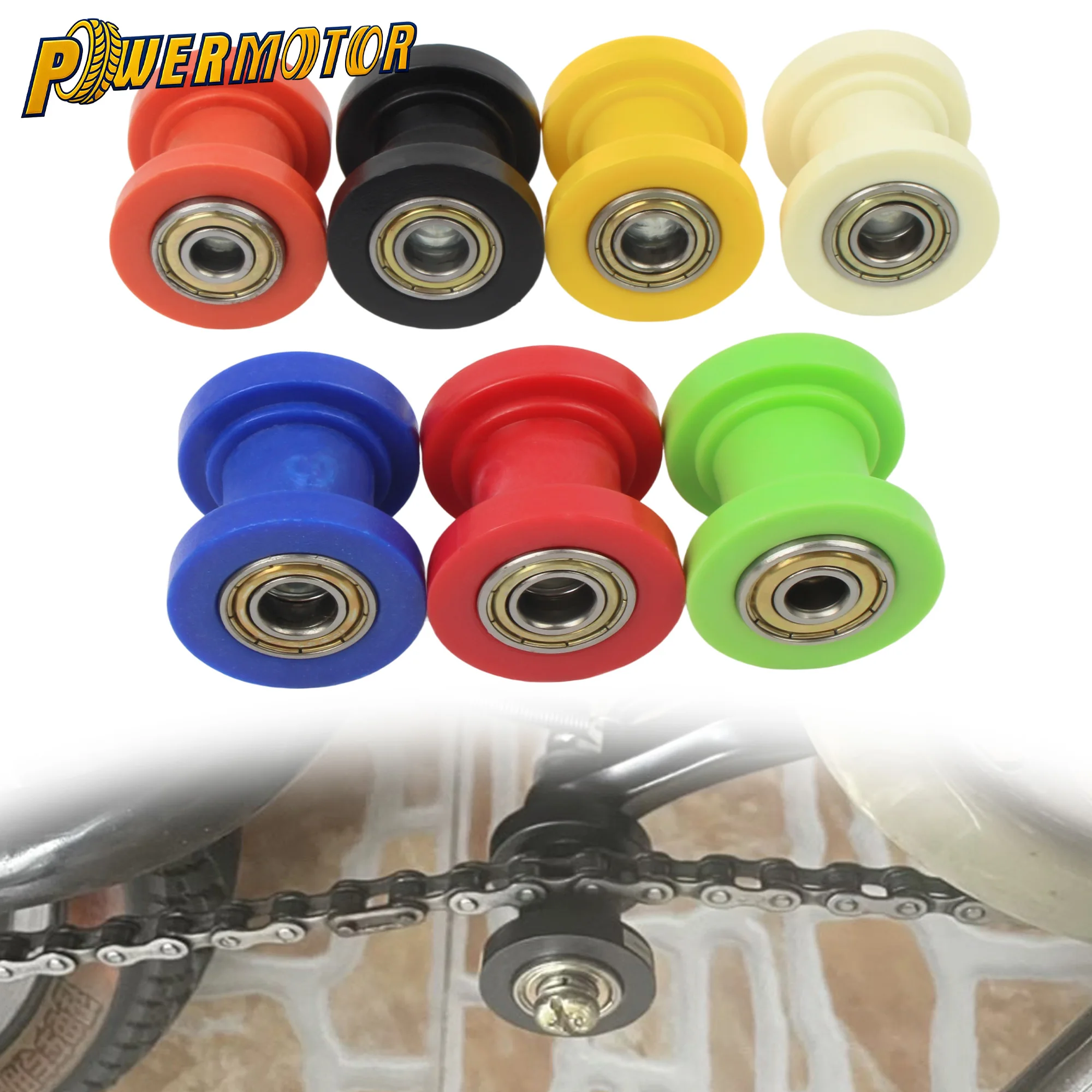 

Motorcycle Chain Guide Roller Tensioner Pulley Wheel 10mm 8mm Mounting Hole Universal Pit Dirt Bike ATV Quad Chain Slider Parts
