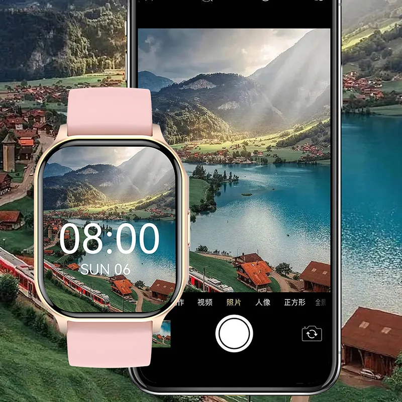 2024 nowy oryginalny amolowany męski Smartwatch Bluetooth Call NFC wodoodporny bezprzewodowy smartwatch dla androida do ładowania dla kobiet i IOS