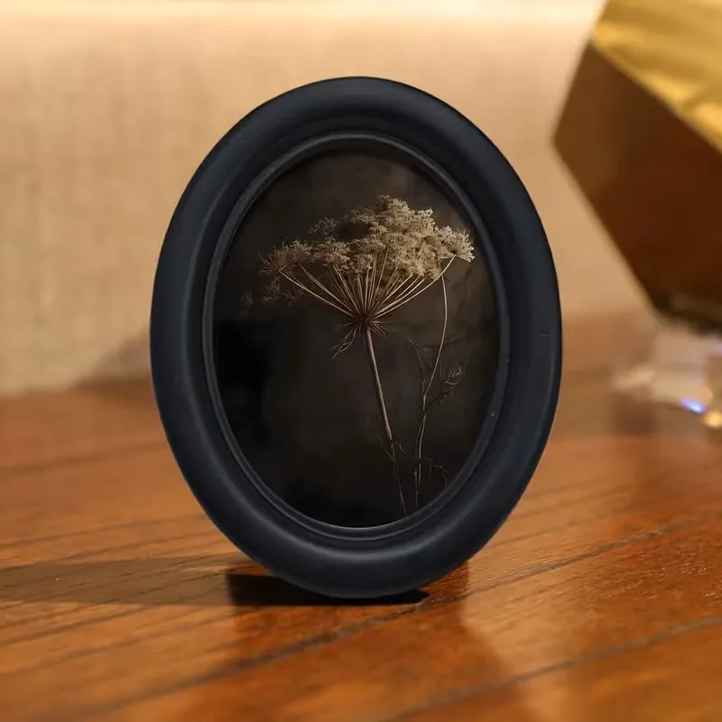 1 Piece of Dandelion-Style Wall Art with a Dark Luster, Featuring an Oval Wooden Decorative Plaque and Oval Wall Decoration, with a Handmade Photo Transfer Process, Suitable for Home and Office Wall Decoration, Holiday Decoration, and Perfect for Room Decor