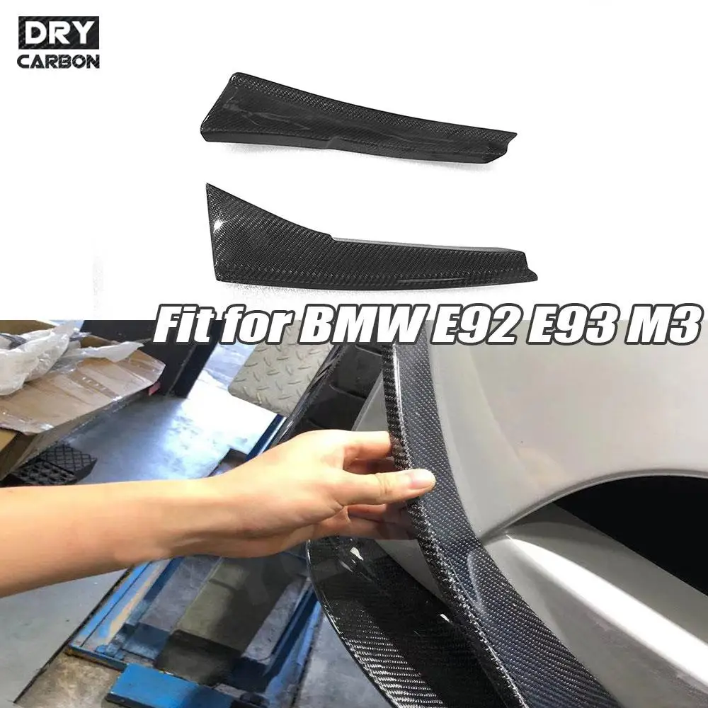 

Carbon Fiber Front Flaps Apron for BMW 3 Series E92 E93 M3 2008 - 2013 2PCS Fins Shark Stickers Side Splitters Car Accessories