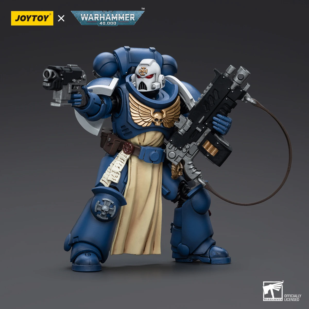 

【JOYTOY】Warhammer 40K Ultramarines Sternguard Veteran с автоматической винтовкой, военная фигурка 1/18