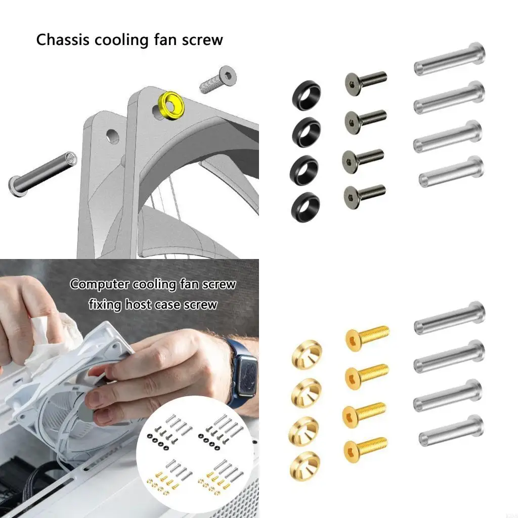 

K3NB Universal Computer Cooling Fan Screws Reinforced Threads For Frequent Maintenance