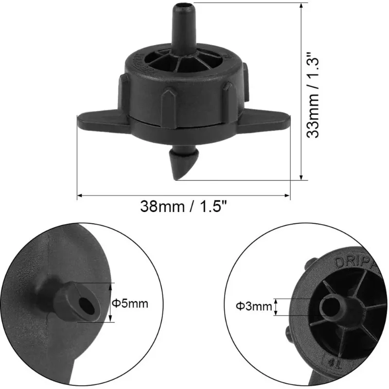 20pcs 2L4L8L pressure compensation dropper Garden potted balcony irrigation Used for drip irrigation on garden lawns
