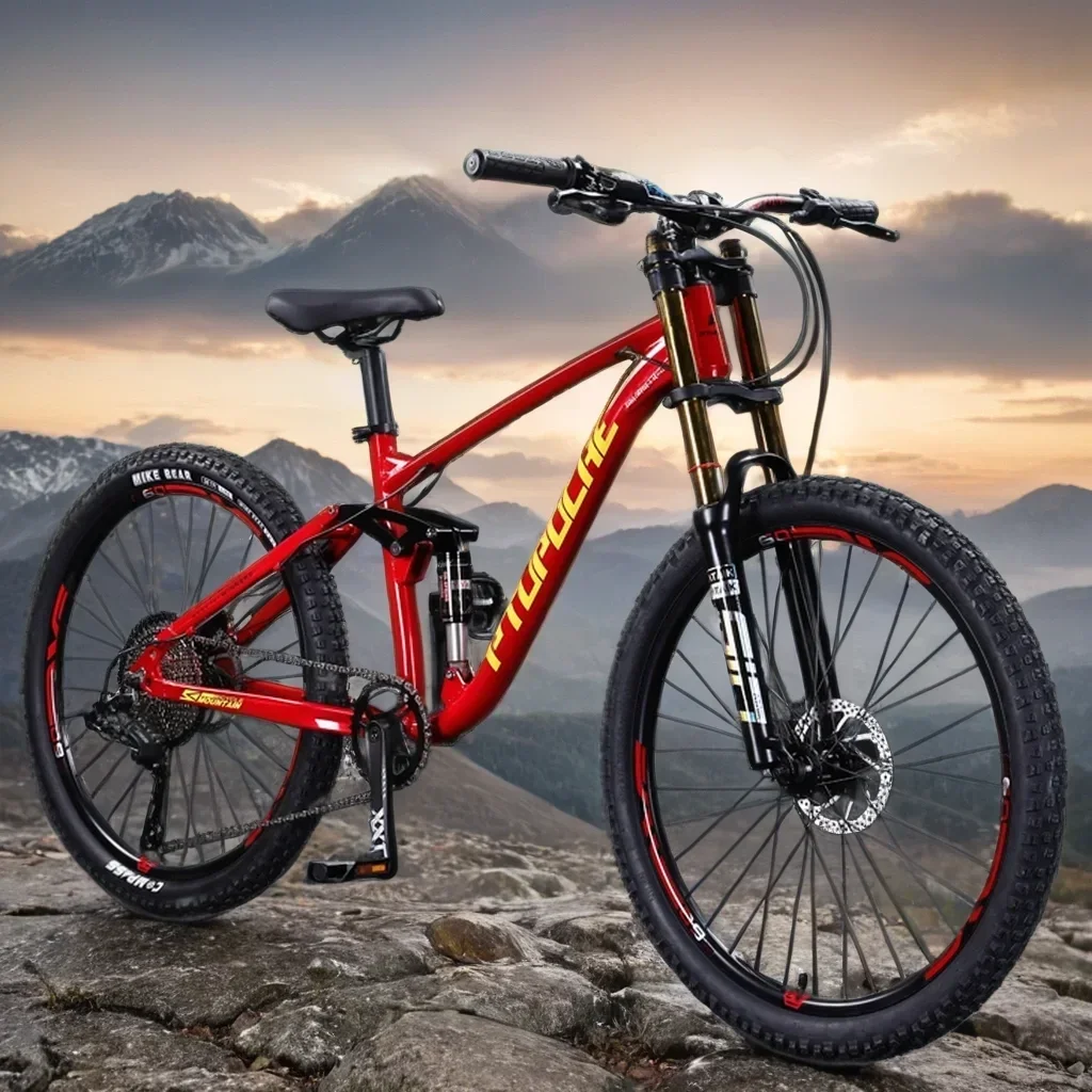 26/27.5 Inch Downhill Mountain Bike Off-road Bicycle Double disc brake atm front fork MTB bike Full suspension aldult student