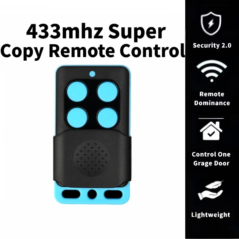 433MHz RF Remote Control  Code Garage Door Opener Key Fob Command Hand Transmitter Gate Control