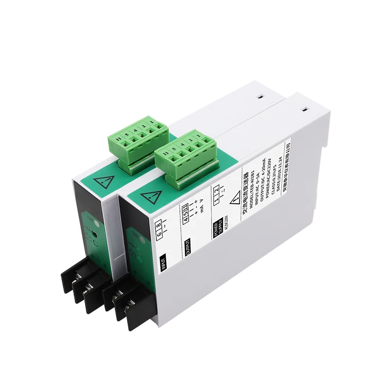 High Performance AC Current/Voltage Transmitter with Multiple Output Signals (4-20mA, 0-10V, etc.) for Industrial Automation
