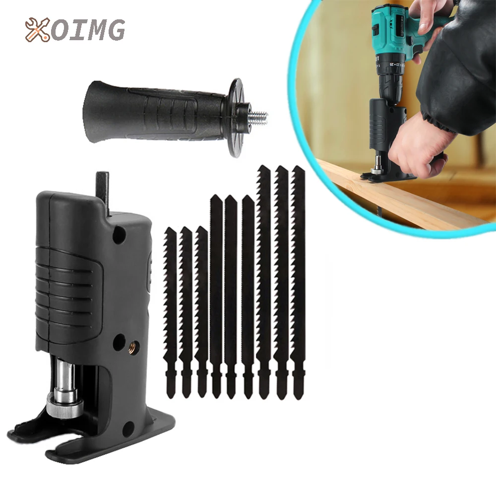 Portable Reciprocating Saw Adapter Electric Drill Modified Chainsaw Curve Saw Accessory Electric Saws Portable Woodworking Tools