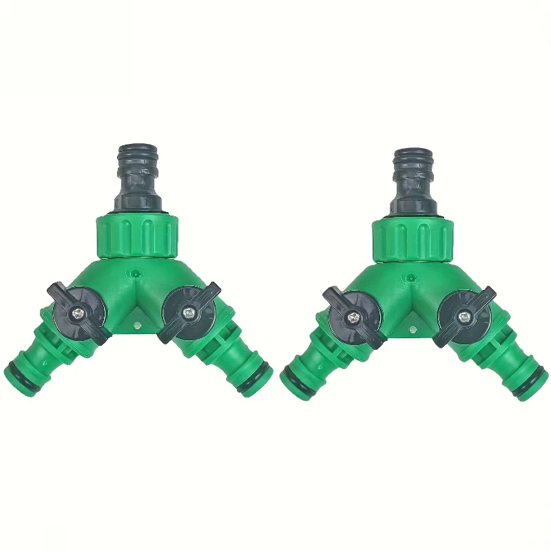 2Packaged garden hose connection accessories，Made of durable plastic，With water stop valve，Quick Connect Kit，Water distribution