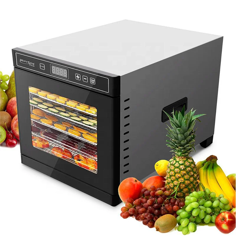 8 racks Mini commercial small scale pineapple tomato potato mango vegetable fruit with screen drying cabinet