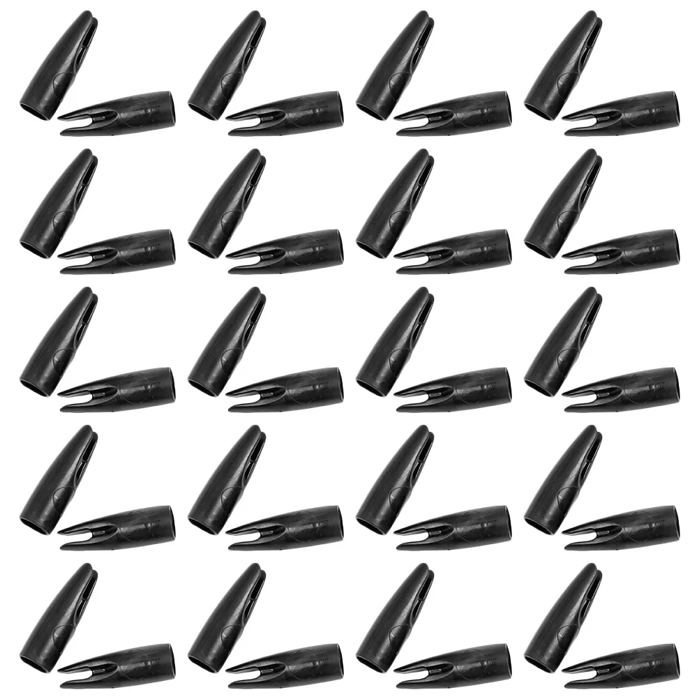 

50Pcs Plastic Arrow Tail Protectors Enhanced Durability Portable Design for Indoor Outdoor Archery Use Arrow Tail Protectors
