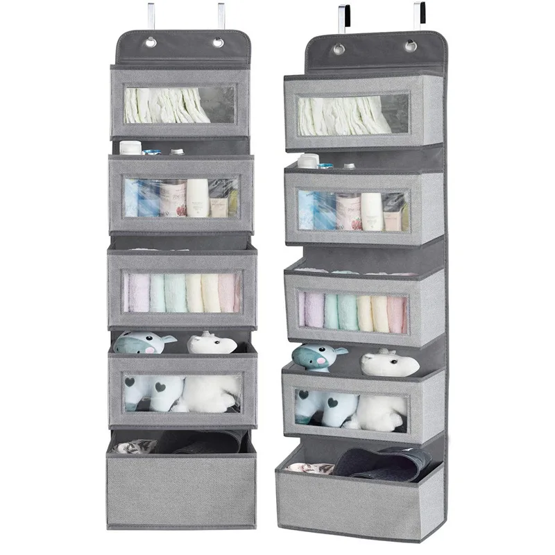 Non-woven Bag Hanging Behind The Door, Sorting Out Sundries Hanging Bags in The Wardrobe, Breathable Non-woven Bag Hanging