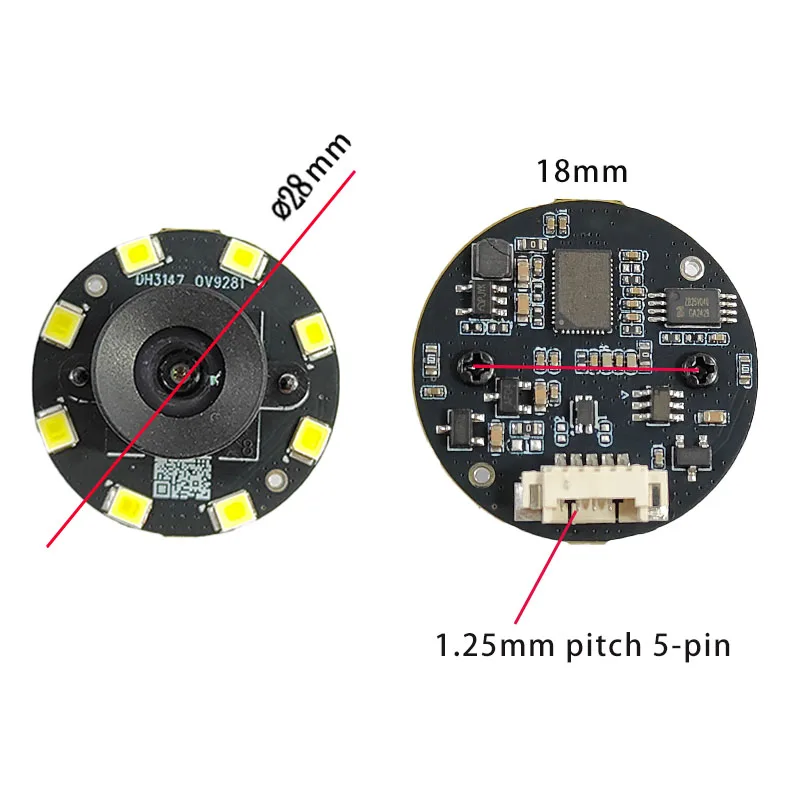 240FPS Global Shutter Camera Module 720P 1MP, OV9281 USB Webcam Monochrome,High Frame Rate Action Capture Windows Raspberry Pi