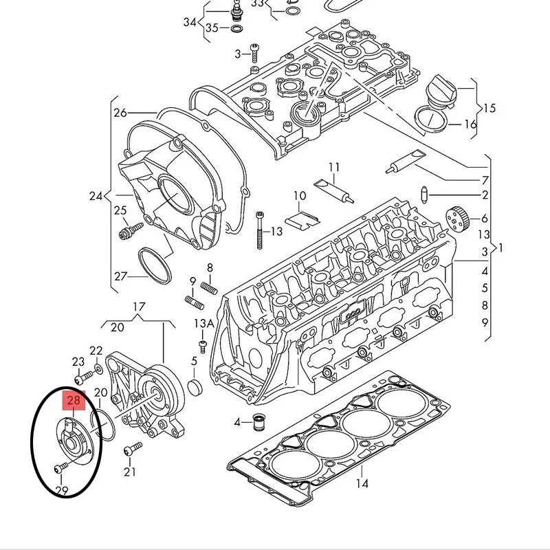 Imán de ajuste de árbol de levas para coche, accesorio para Audi A3, A5, Q5, VW, Passat, CC, Tiguan, Golf, Skoda, seat, 06J109259A, 06J109259A,