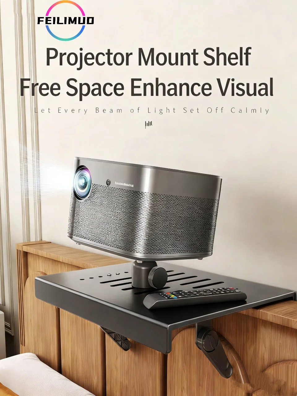 

Подставка для проектора Feilimud, задняя полка для дивана, настенное крепление для дома, подходит для Xiaomi XGIMI RS20, VIDDA C3, Haqu и т.д.