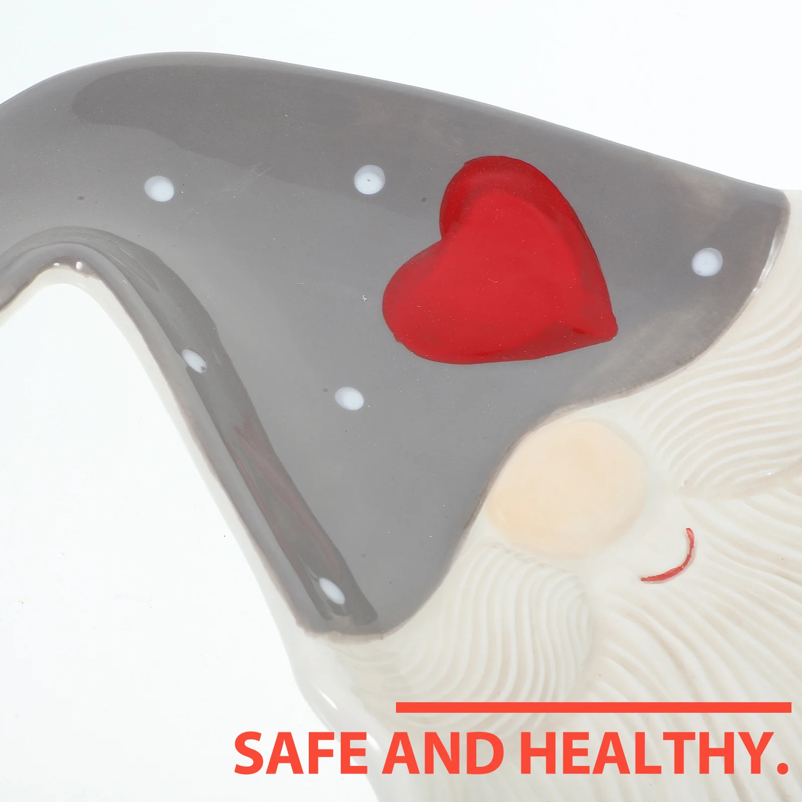 

1Pcs Christmas Santa Clause Ceramic Plate Scratch Resistant Xmas Food Dish Elegant Party Tableware Christmas Plate