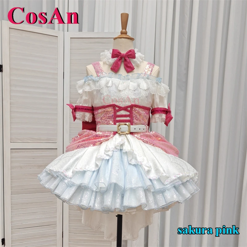 

CosAn Anime LoveLive Minami Kotori Cosplay Costumes Muse Gorgeous Sweet Performance Dress Halloween Party Role Play Clothing New