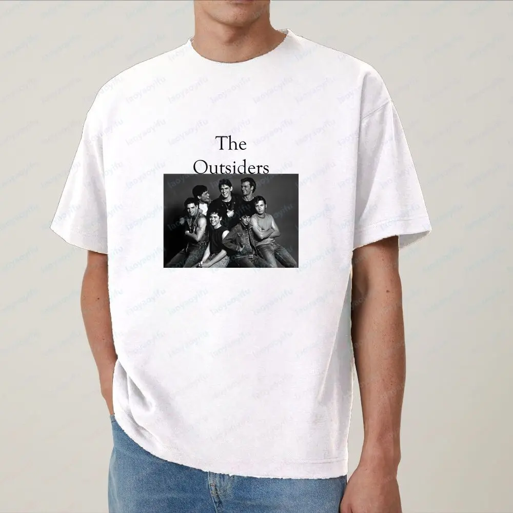 The Outsiders - Summer Trend Loose Short-sleeved Men's and Women's Universal Pattern Large-sized Comfortable T-shirt
