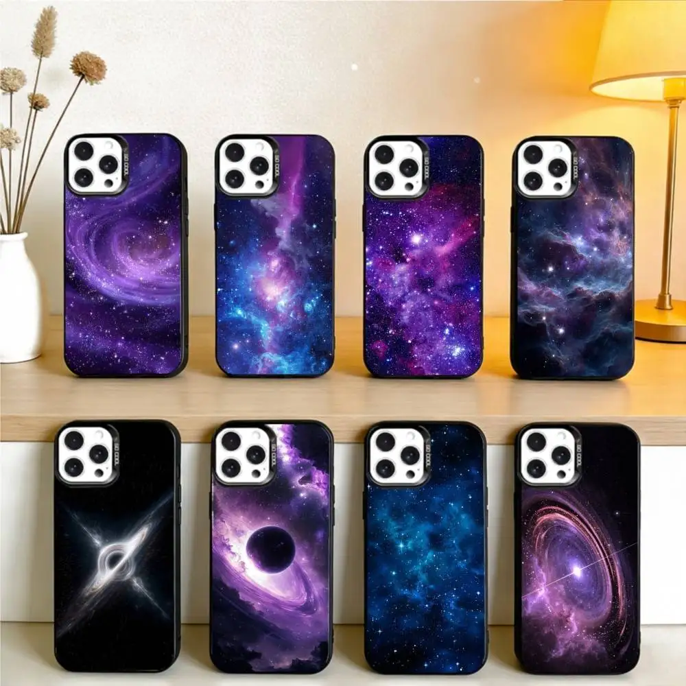 

Space For Galaxy Universe Phone Case For IPhone 16 17 15 14 12 13 Pro Max Black Color Shockproof Cover