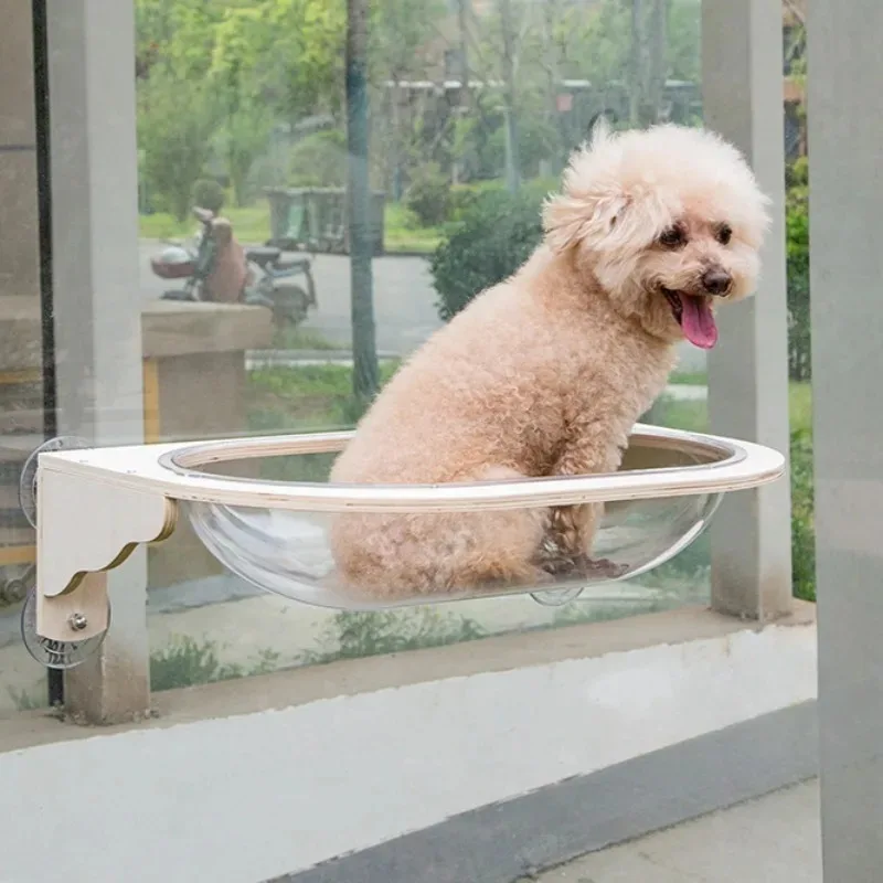 

Suction Cup Cat Climbing Frame Strong Bearing Capacity Wooden Cats Jumping Platform Space Capsule Nest Cats Accessories Supplies