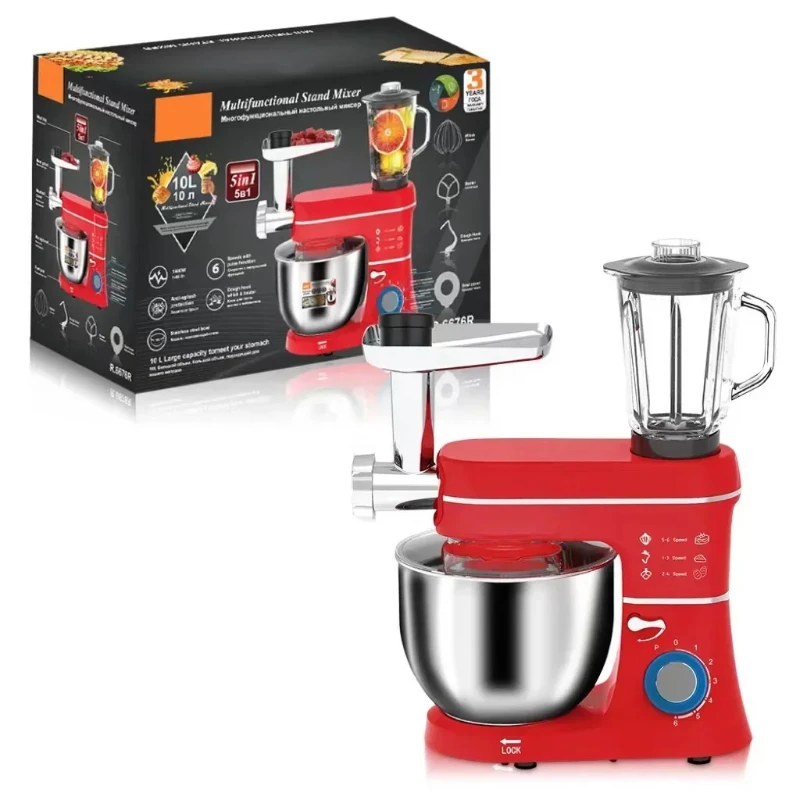 1400W 10L 5 in 1 Meat Mincer Grinder Blender Kitchen Machine Stand Mixer Stand