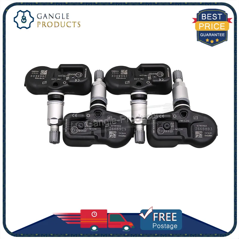 Piezas de presión de neumáticos de coche, Sensor TPMS de 42607 MHZ para TOYOTA Avensis Auris RAV4 Yaris Verso 02031-42607 02030-42607 30070-433, 4