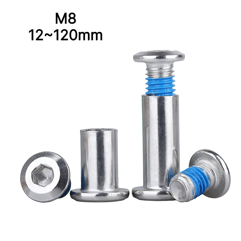304 Shock‑Absorbing M8 Bicycle Rear Shock Screw, Bicycle Lockable Bolt, Blue Thread‑locking Adhesive Anti‑loose Screw