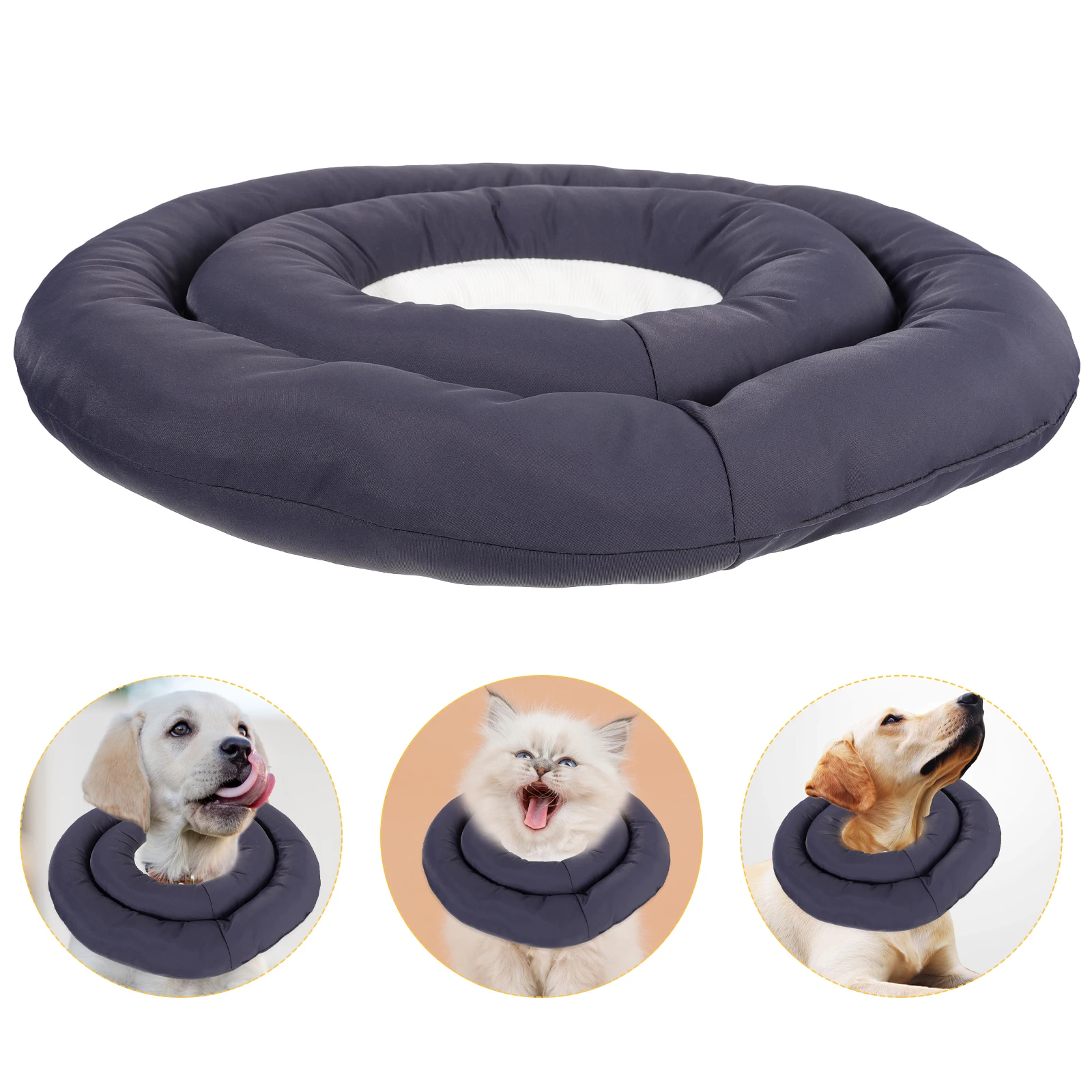 

Donut Tarcoal Collar Bridegroom Protective The Waterproof Cloth Is Filled with Pp Cotton Cat
