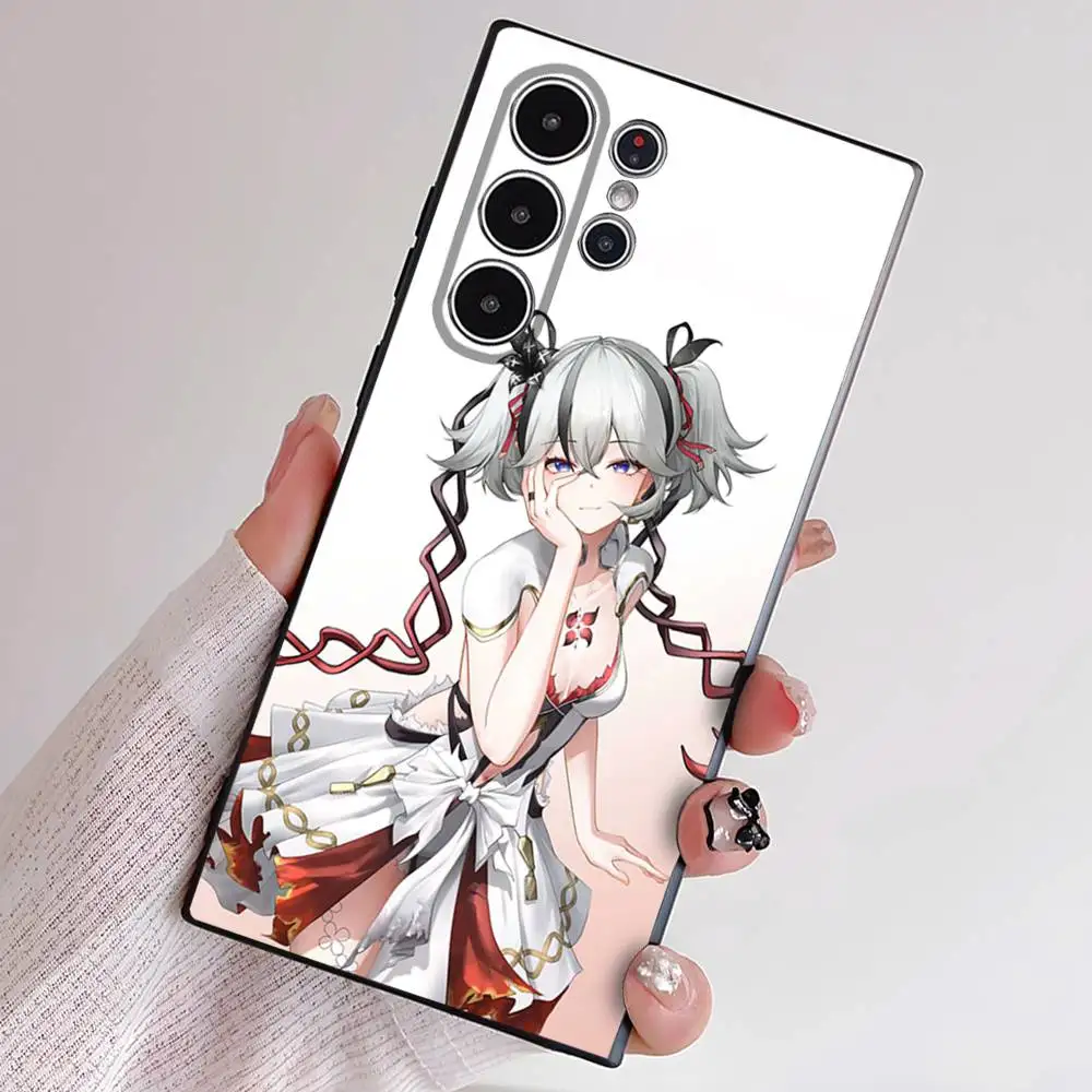 Wuthering Waves Camellya 電話ケース 電話 S シリーズ S21 S22 S23 S24 S25 FE Plus Ultra TPU ソフト肌に優しいケース