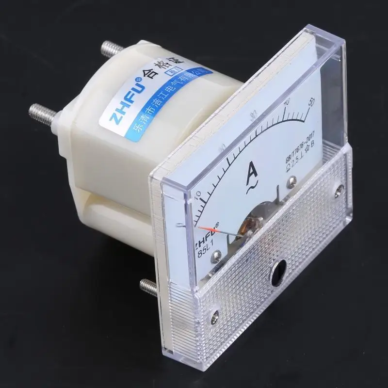 652F 85L1 AC Panel Meter Analog Panel Ammeter Dial Current Gauge Pointer Ammeter