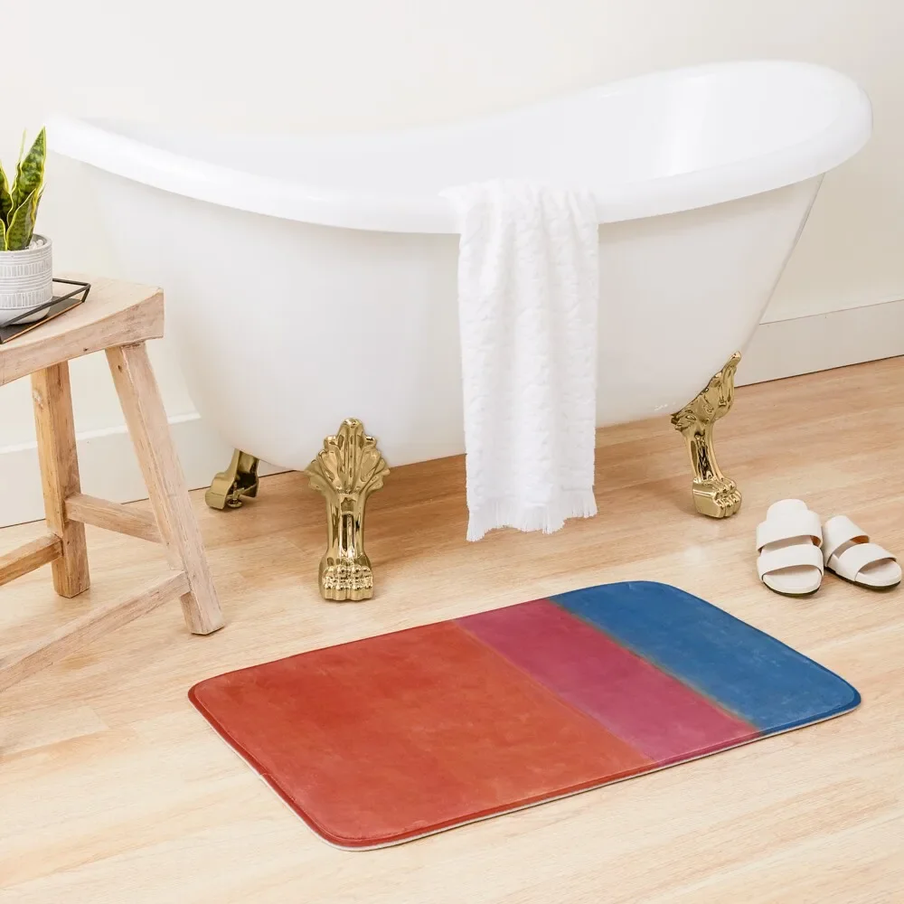 

Mark Rothco - No. 1 (Royal Red and Blue) Bath Mat Anti Slip Bath Stickers Bathroom Rugs And Set Mat