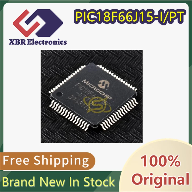 

(3/30 pieces) PIC18F66J15-I/PT PIC18F66J15 Microcontroller QFP-64 Brand New Genuine Authentic In Stock Free Shipping