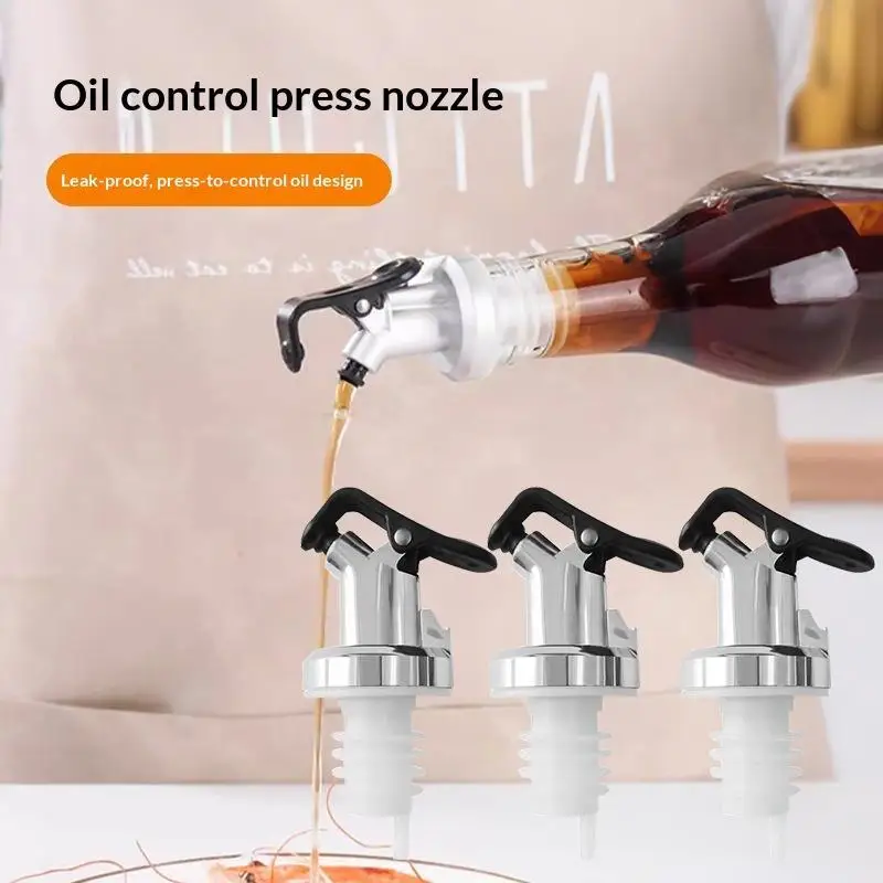 【New】1 Pcs Plastic Oil Pour Spouts Leak Proof Precise Oil Control Perfect For Home Kitchen Cooking Use